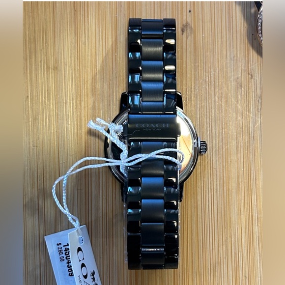 Coach Grand Watch 36mm Black Face With Golden Carriage & MultiColored Cr… - Picture 7 of 8